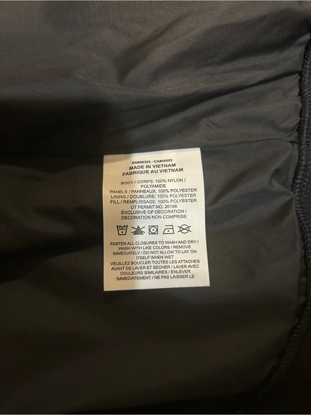 Jordan Essentials Mens Large Black Fleece Nylon Full Zip Vest FD8628-010 Jumpman